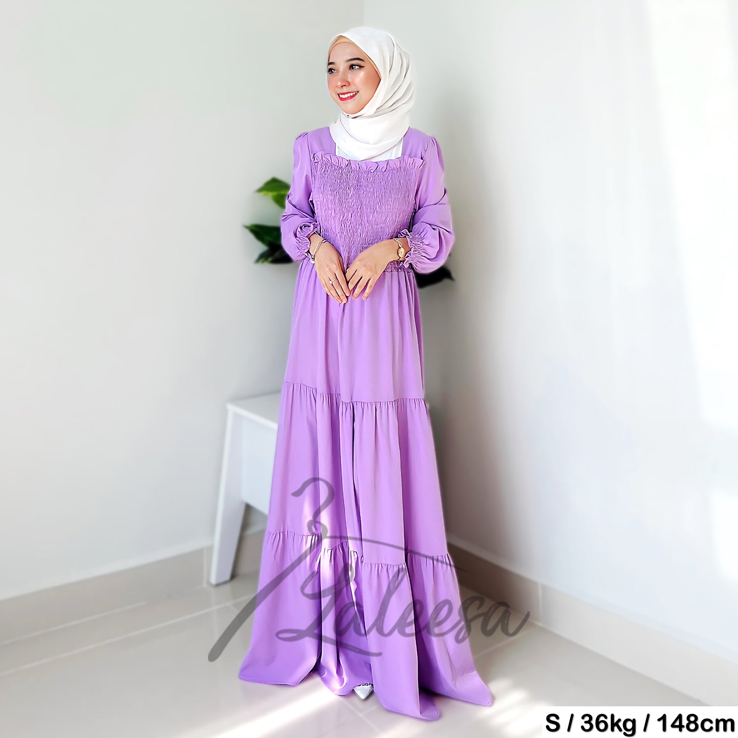 LALEESA DRESS LAMIA LD256264 Dress Muslimah Dress Woman Jubah Muslimah Jubah Abaya Dress Long Dress