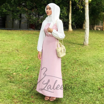 LALEESA DRESS DAMIANA LD227175 <Korean Series> (Small Cutting) Korean Style Dress Muslimah Plus Size Baju Raya 2024