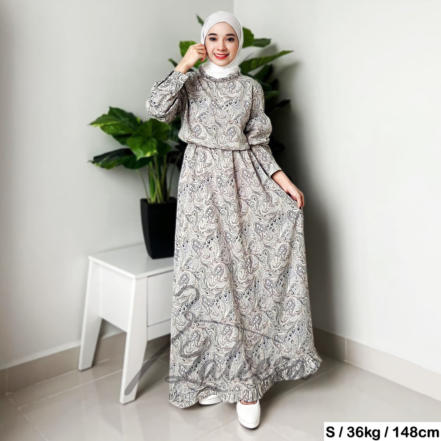 LALEESA DRESS SARA LD288230 Dress Muslimah Dress Woman Jubah Muslimah Jubah Abaya Dress Long Dress