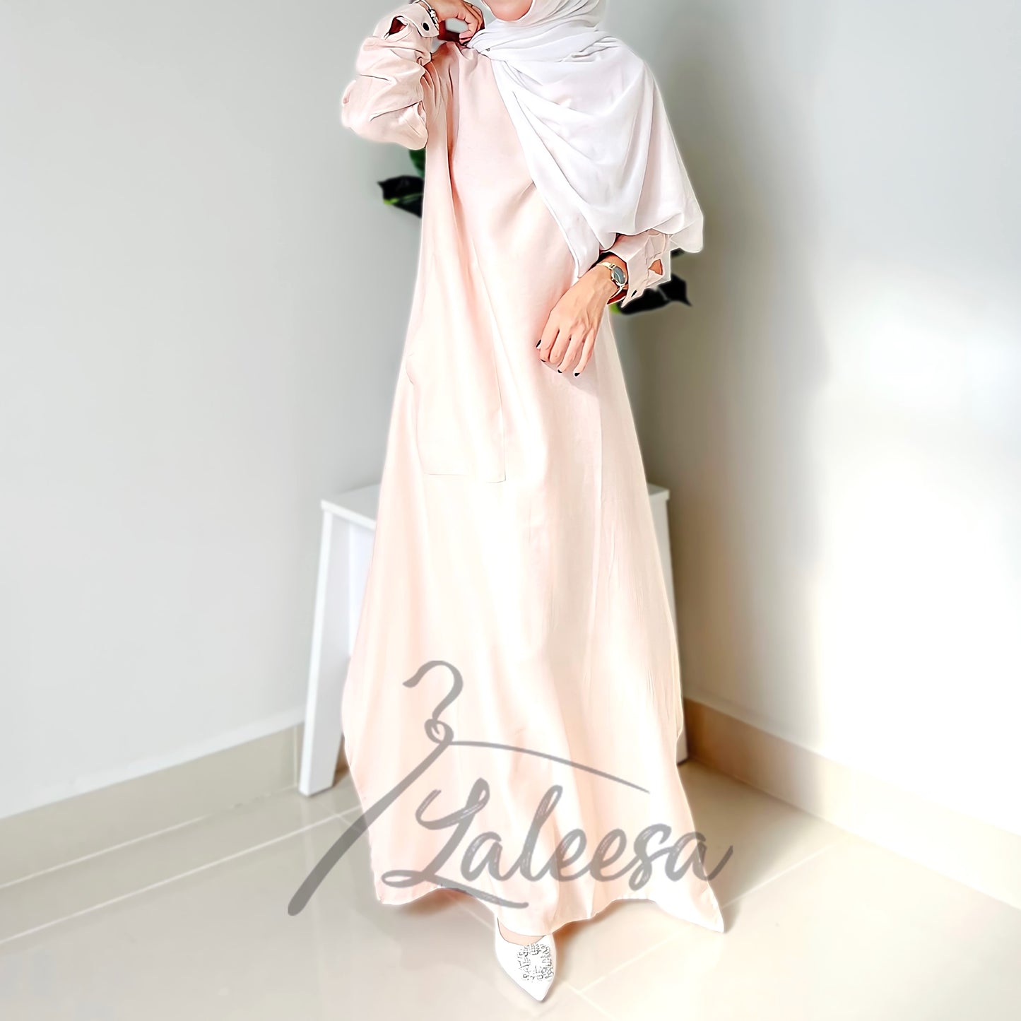 LALEESA DRESS VINTAGE LD221282 Dress Muslimah Dress Woman Jubah Muslimah Jubah Abaya Long Dress