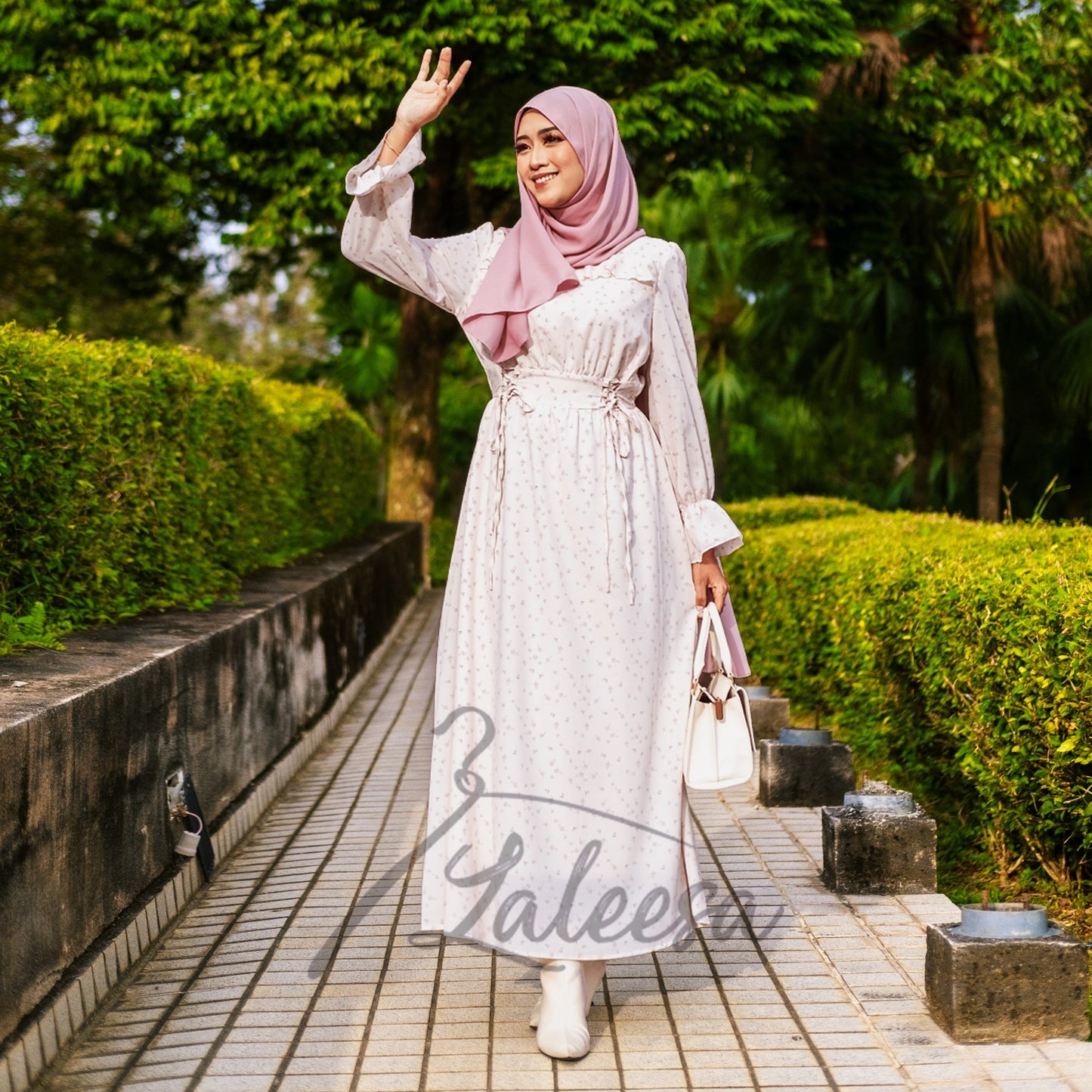 LALEESA DRESS HELENA LD237236 <Cottagecore Series> Dress Muslimah Dress Women Dress Jubah Muslimah Abaya