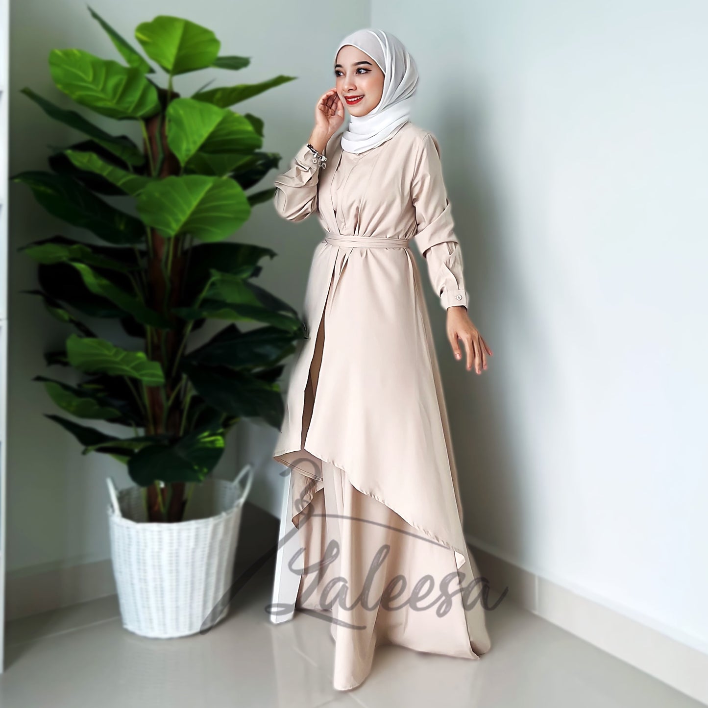 LALEESA DRESS IFFAH LD255295 <BF Friendly Series> Dress Muslimah Dress Woman Jubah Muslimah Abaya