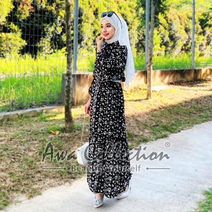 LALEESA Awa Collection DRESS AMIRA DA112112 Dress Muslimah Dress Woman Jubah Muslimah Abaya Dress