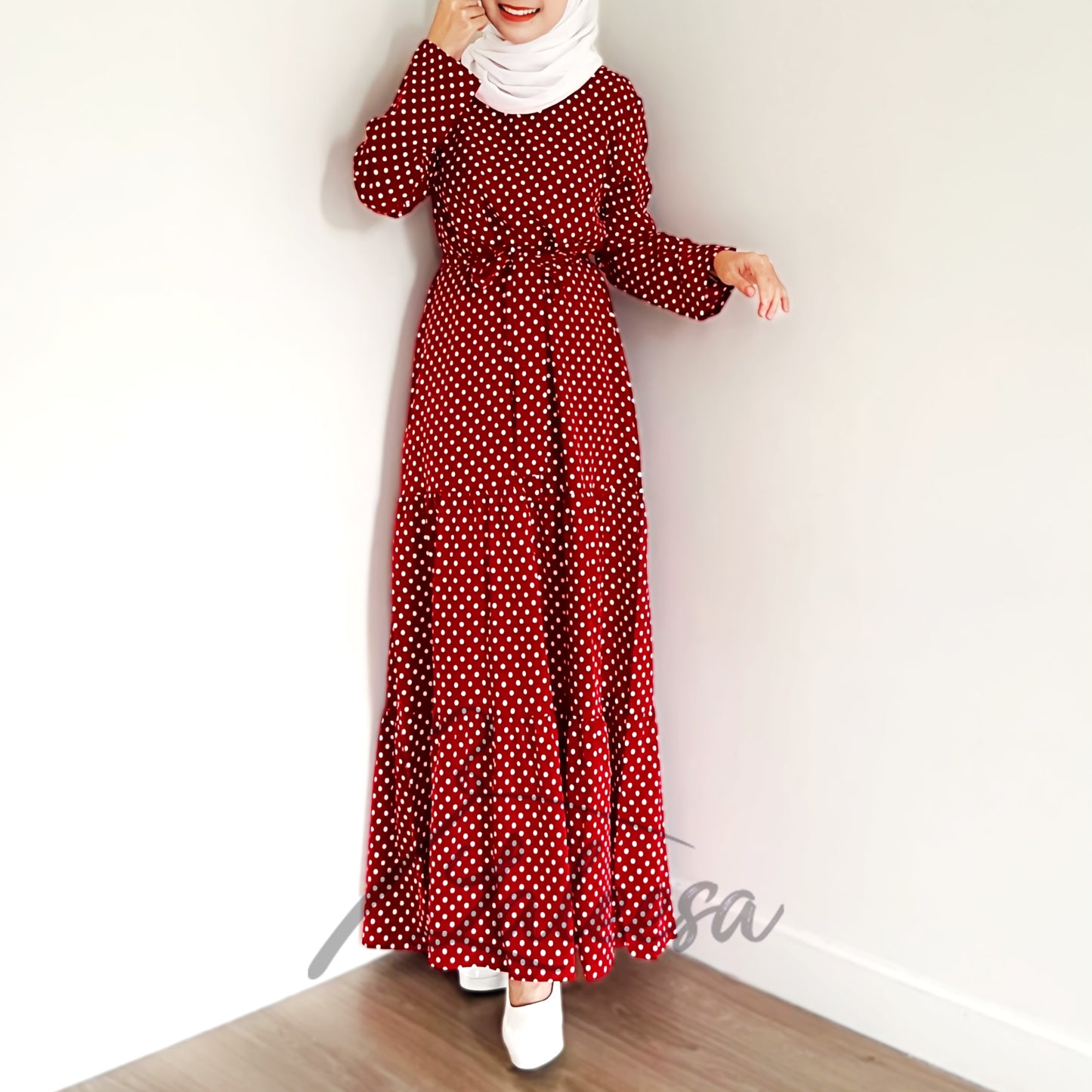 LALEESA DRESS WADI LD240200 Dress Muslimah Dress Woman Jubah Muslimah Jubah Abaya Dress Long Dress