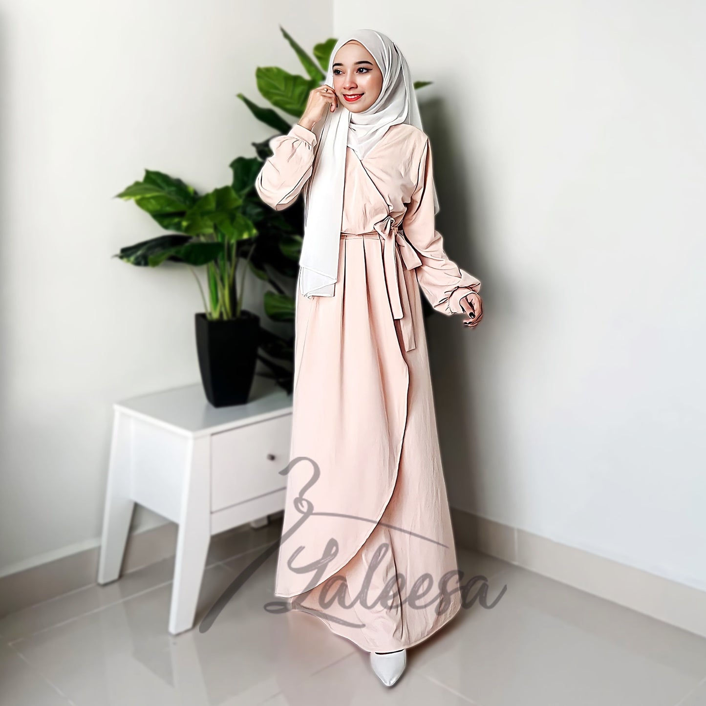 LALEESA DRESS HANA LD273297 Dress Muslimah Dress Woman Jubah Muslimah Jubah Abaya Dress Long Dress