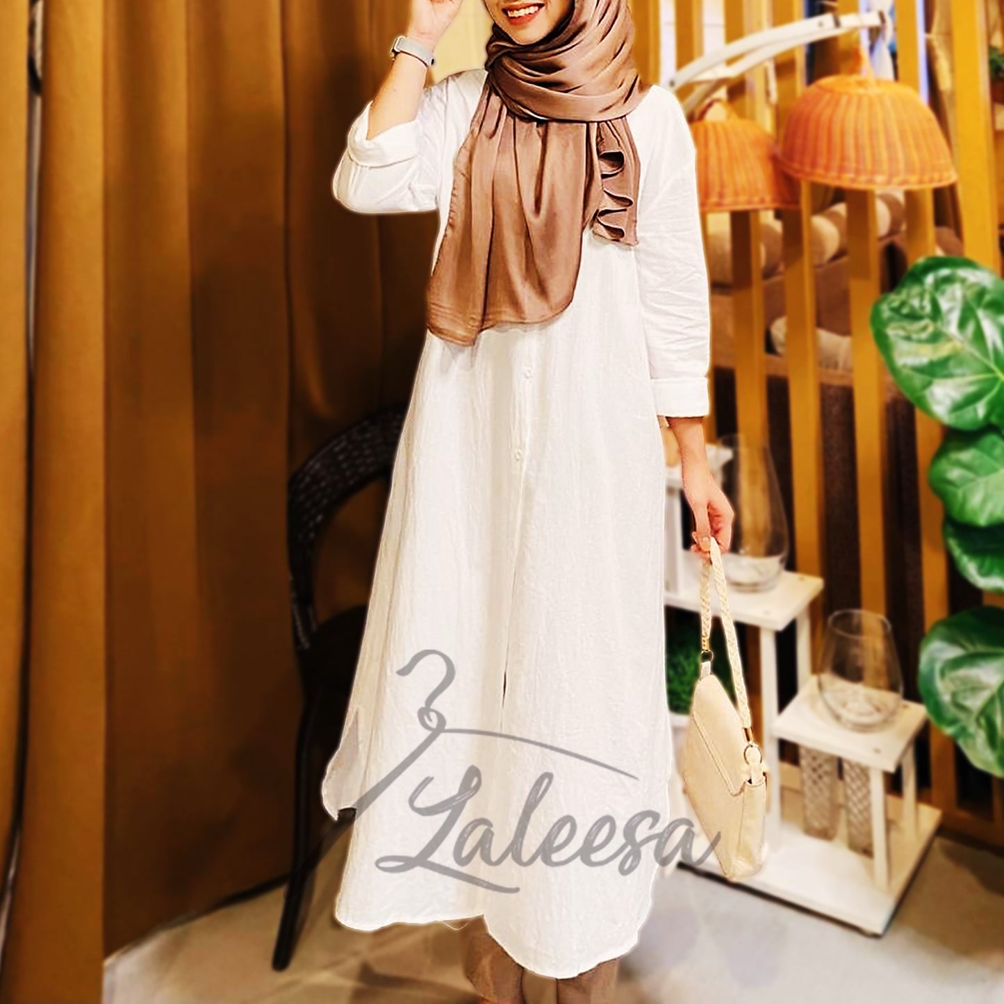 LALEESA DRESS MAHIRA LD266206 <BF Friendly Series> Dress Muslimah Dress Woman Jubah Muslimah Abaya