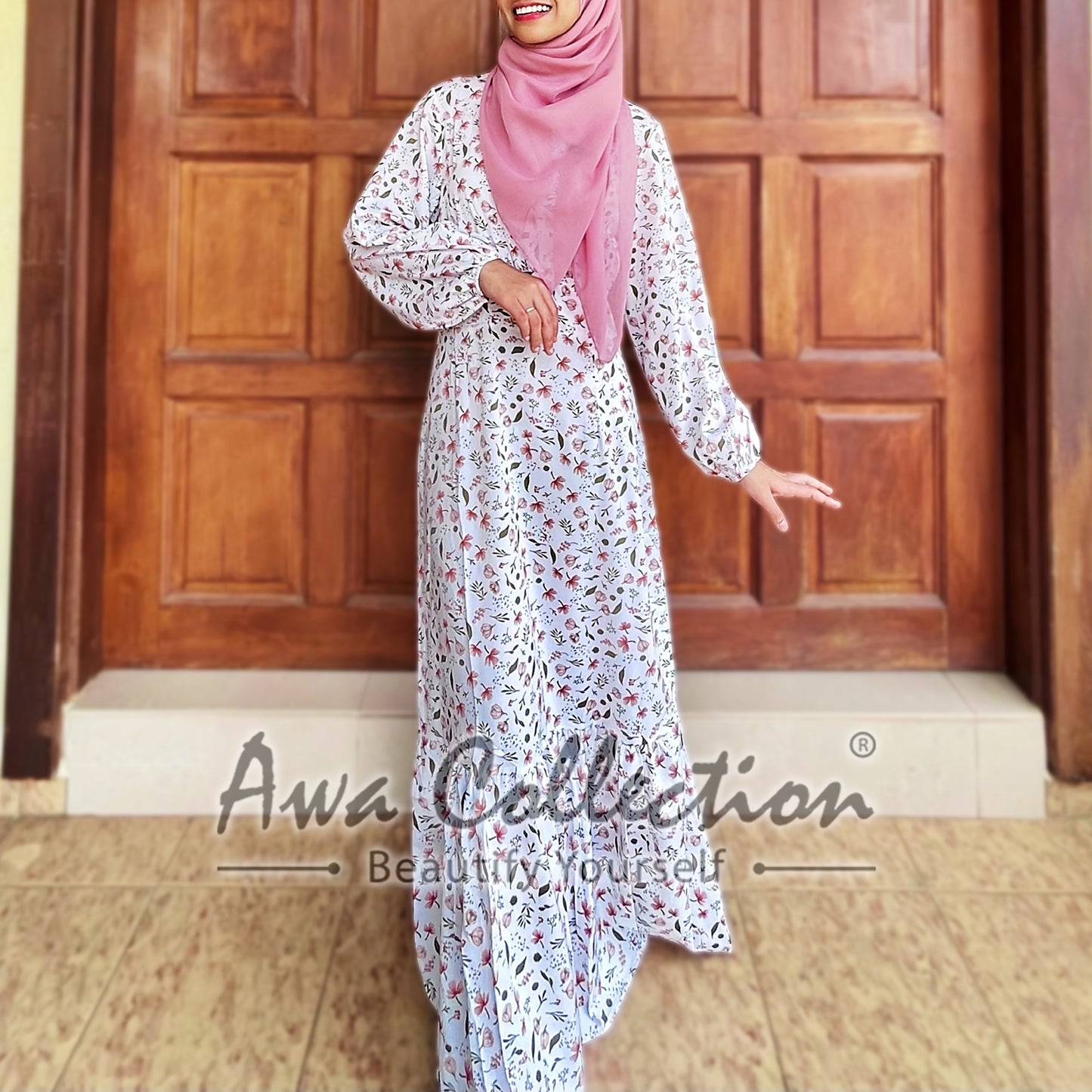 LALEESA Awa Collection DRESS KAMILA DA117167 (SMALL CUTTING) Dress Muslimah Dress Women Dress Jubah Muslimah Jubah Abaya