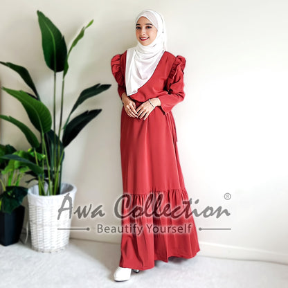 LALEESA Awa Collection DRESS WANIA DA110190 Dress Muslimah Dress Woman Jubah Muslimah Abaya Dress