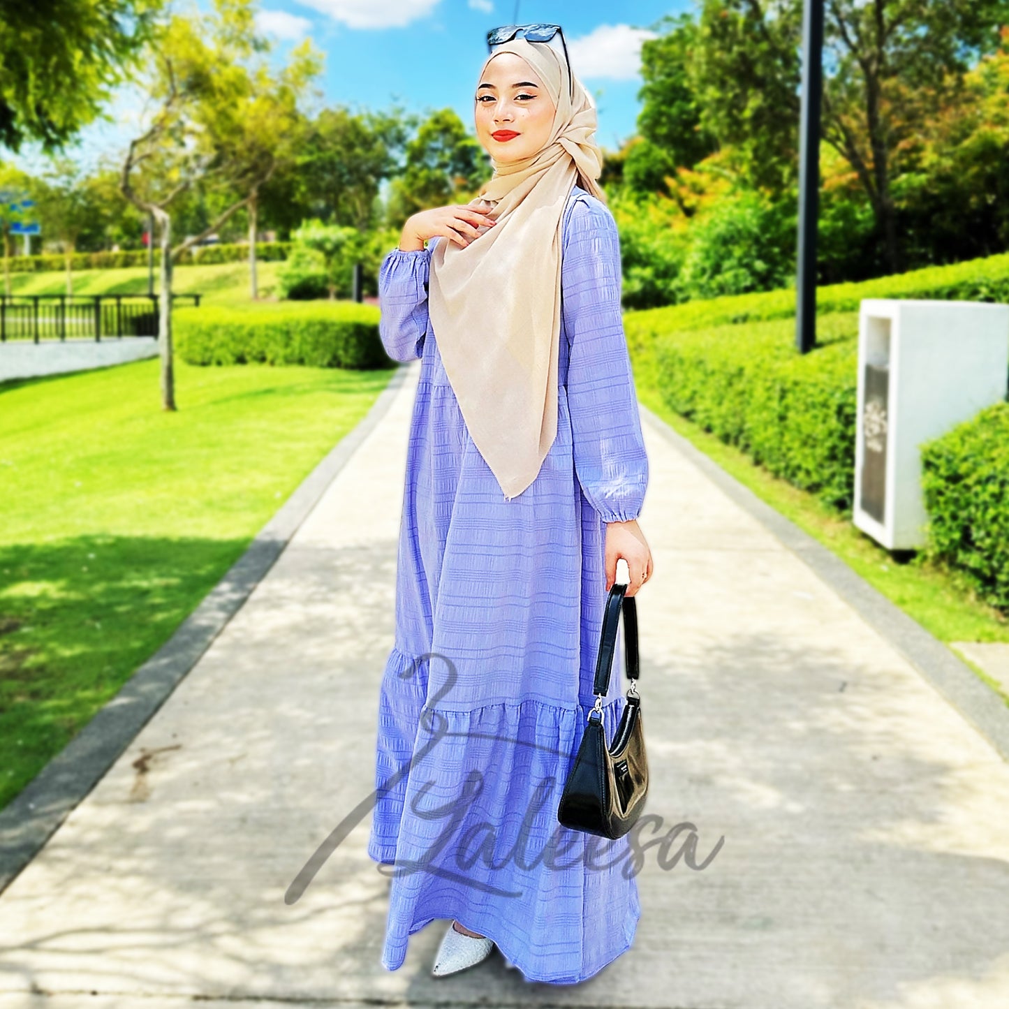 LALEESA DRESS RAFIA LD272262 <Ironless Series> (Ironless) Dress Muslimah Dress Woman Jubah Abaya