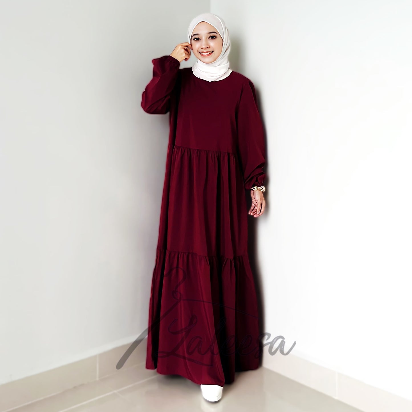 LALEESA DRESS FAIZA LD247273 Dress Muslimah Dress Woman Jubah Muslimah Jubah Abaya Dress Long Dress