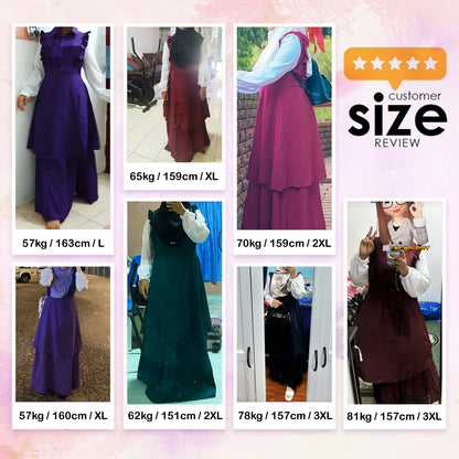 LALEESA DRESS PRINCESS LD276238 <Korean Series> Dress Muslimah Dress Woman Jubah Muslimah Abaya