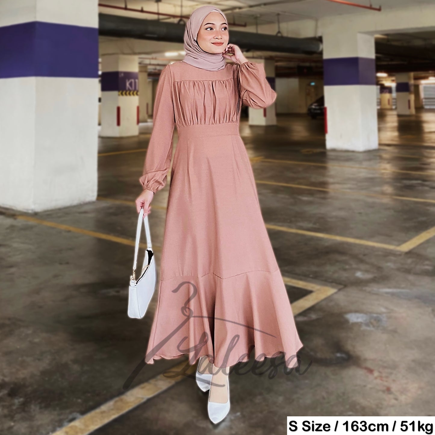 LALEESA DRESS KOREAN LD272288 <Korean Series> Dress Muslimah Dress Woman Jubah Muslimah Abaya Dress