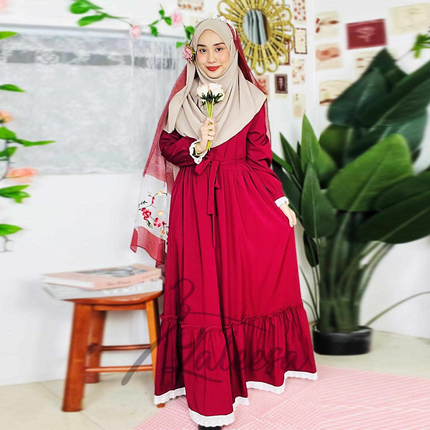 LALEESA DRESS HAJIRA LD250200 <BF Friendly Series> Dress Muslimah Dress Woman Jubah Muslimah Abaya