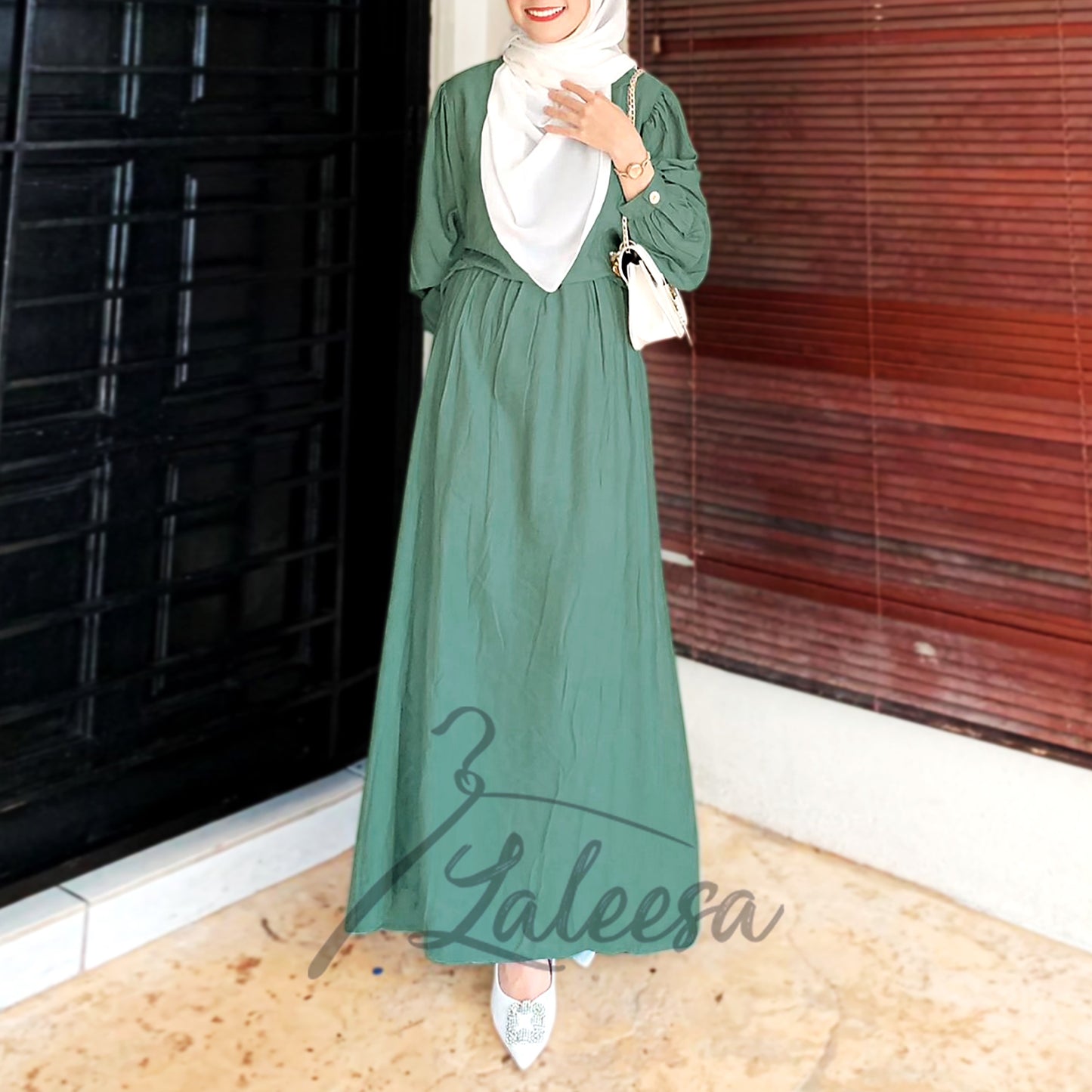 LALEESA DRESS IZMA LD225325 Dress Muslimah Dress Woman Jubah Muslimah Jubah Abaya Dress Long Dress