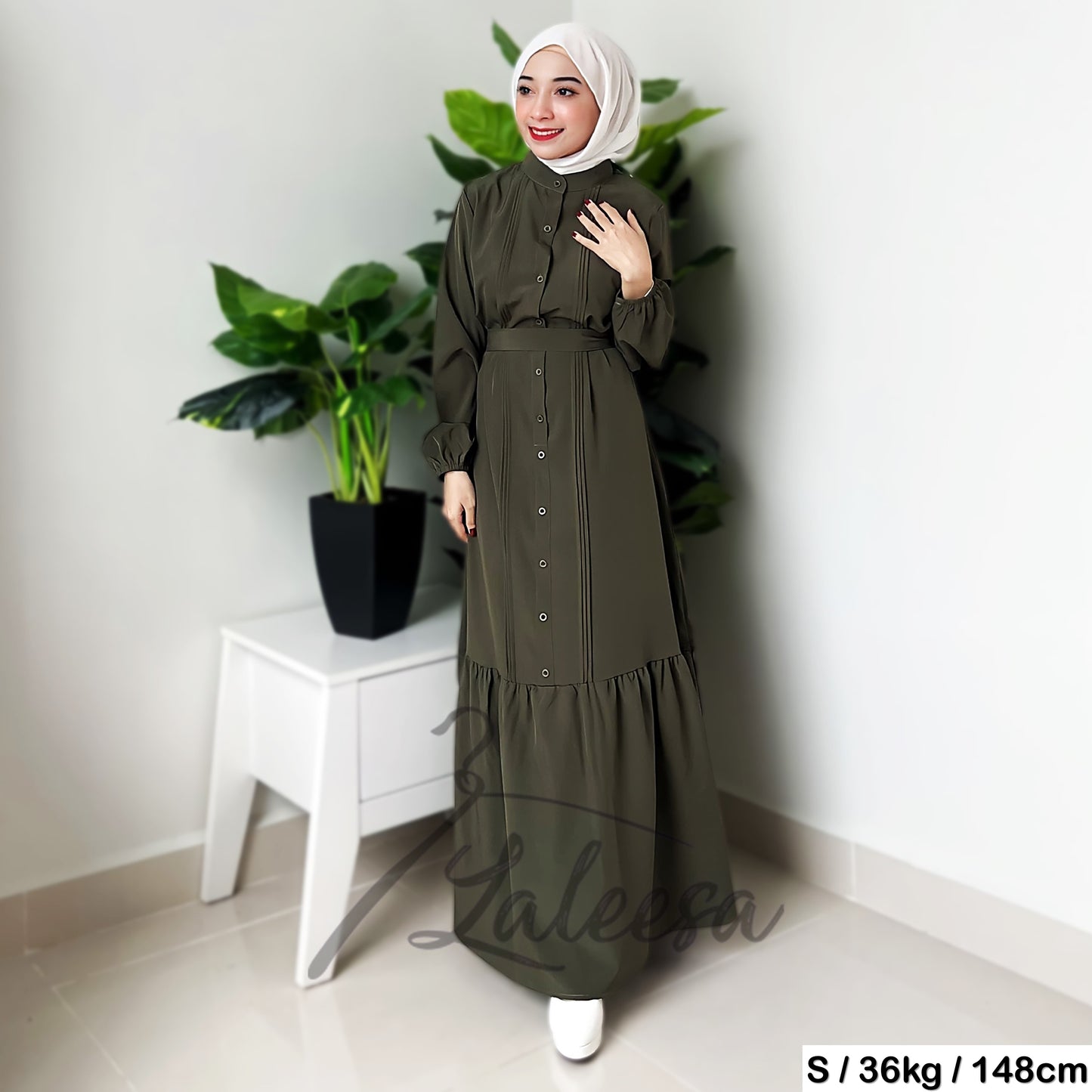 LALEESA DRESS ROBEENA LD296291 <BF Friendly Series> Dress Muslimah Dress Woman Jubah Muslimah Abaya