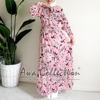 LALEESA Awa Collection DRESS QAMEER DA105145 Dress Muslimah Dress Woman Jubah Muslimah Abaya Dress