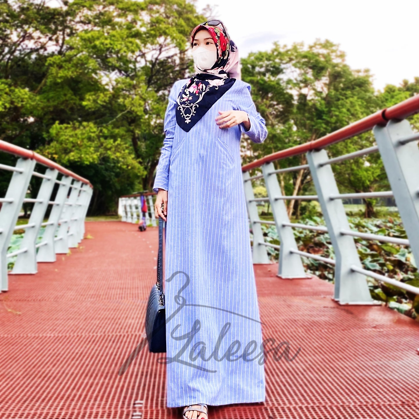 LALEESA DRESS SAFIA LD220954 Dress Muslimah Dress Woman Jubah Muslimah Jubah Abaya Dress Long Dress