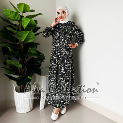 LALEESA Awa Collection DA121108 DRESS KABSHAH Muslimah Dress Women Dress Maxi Dress Abaya Muslimah Jubah Baju Raya 2024