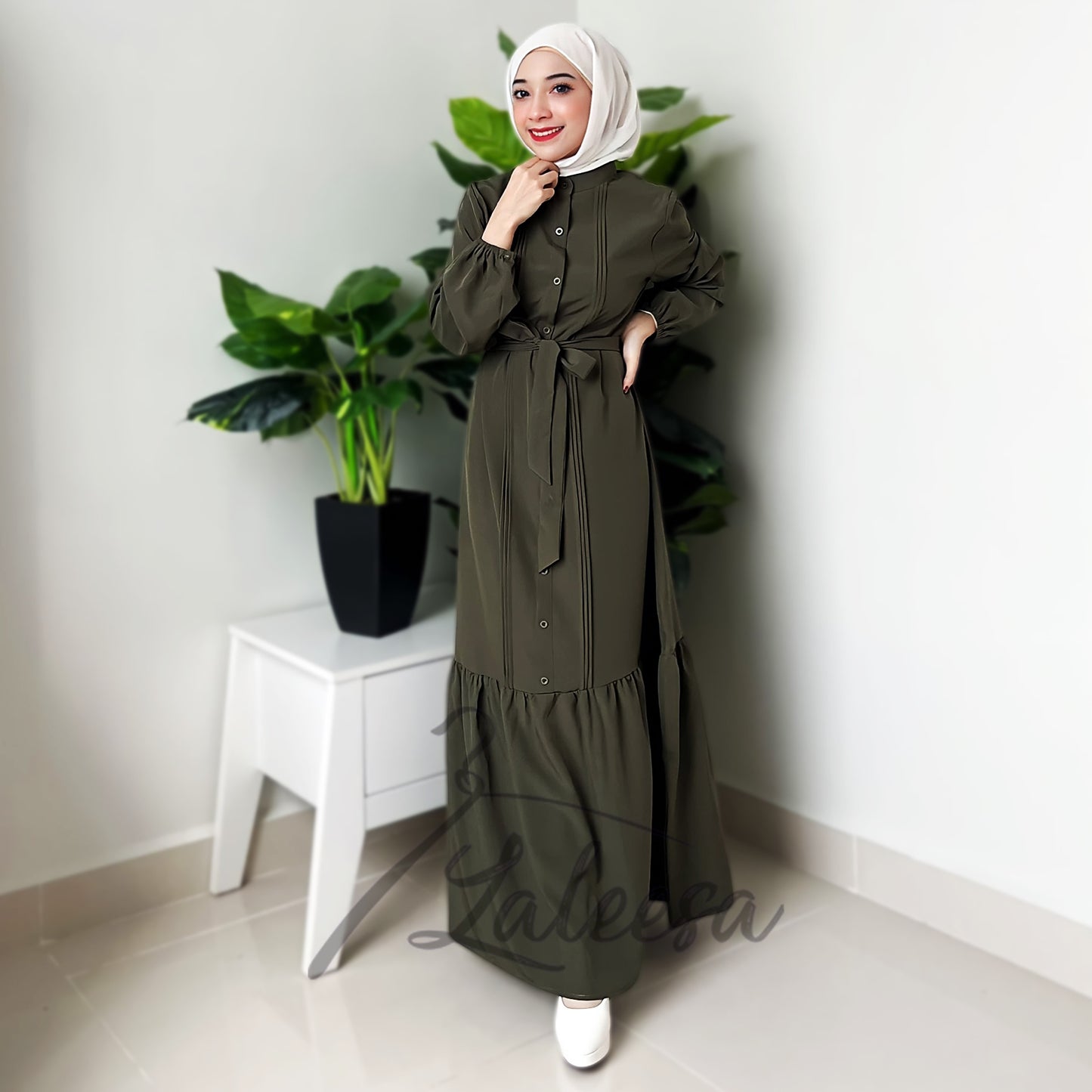 LALEESA DRESS ROBEENA LD296291 <BF Friendly Series> Dress Muslimah Dress Woman Jubah Muslimah Abaya