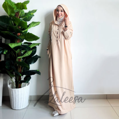 LALEESA DRESS HOODIE KABIRA LD216254 <BF Friendly Series> Dress Muslimah Dress Woman Jubah Abaya