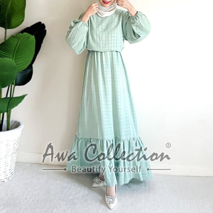 LALEESA Awa Collection DRESS FAHMIDA DA115145 <Ironless Series> (Ironless) Dress Muslimah Jubah