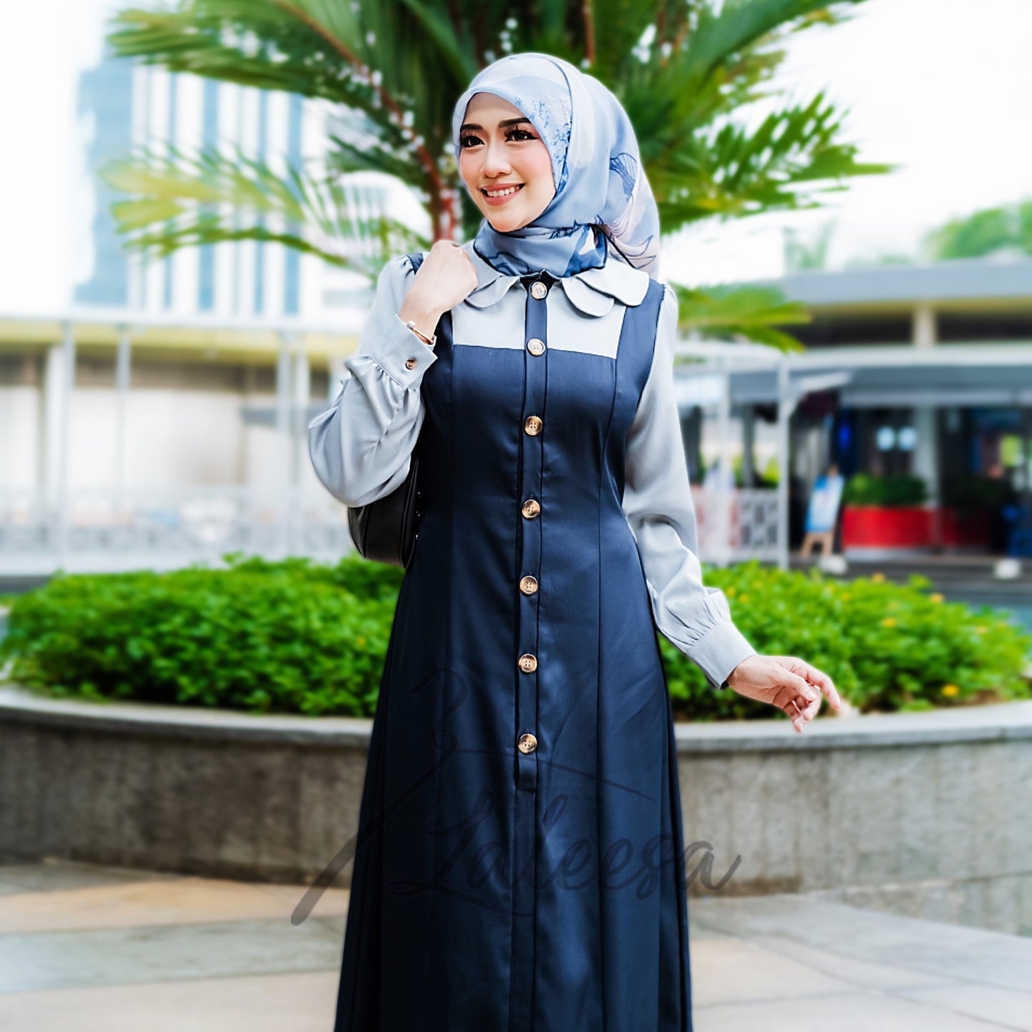 LALEESA DRESS AIRA LD228186 <Korean Series> Jubah Muslimah Jubah Abaya Dress Muslimah Plus Size Baju Raya 2024 Viral