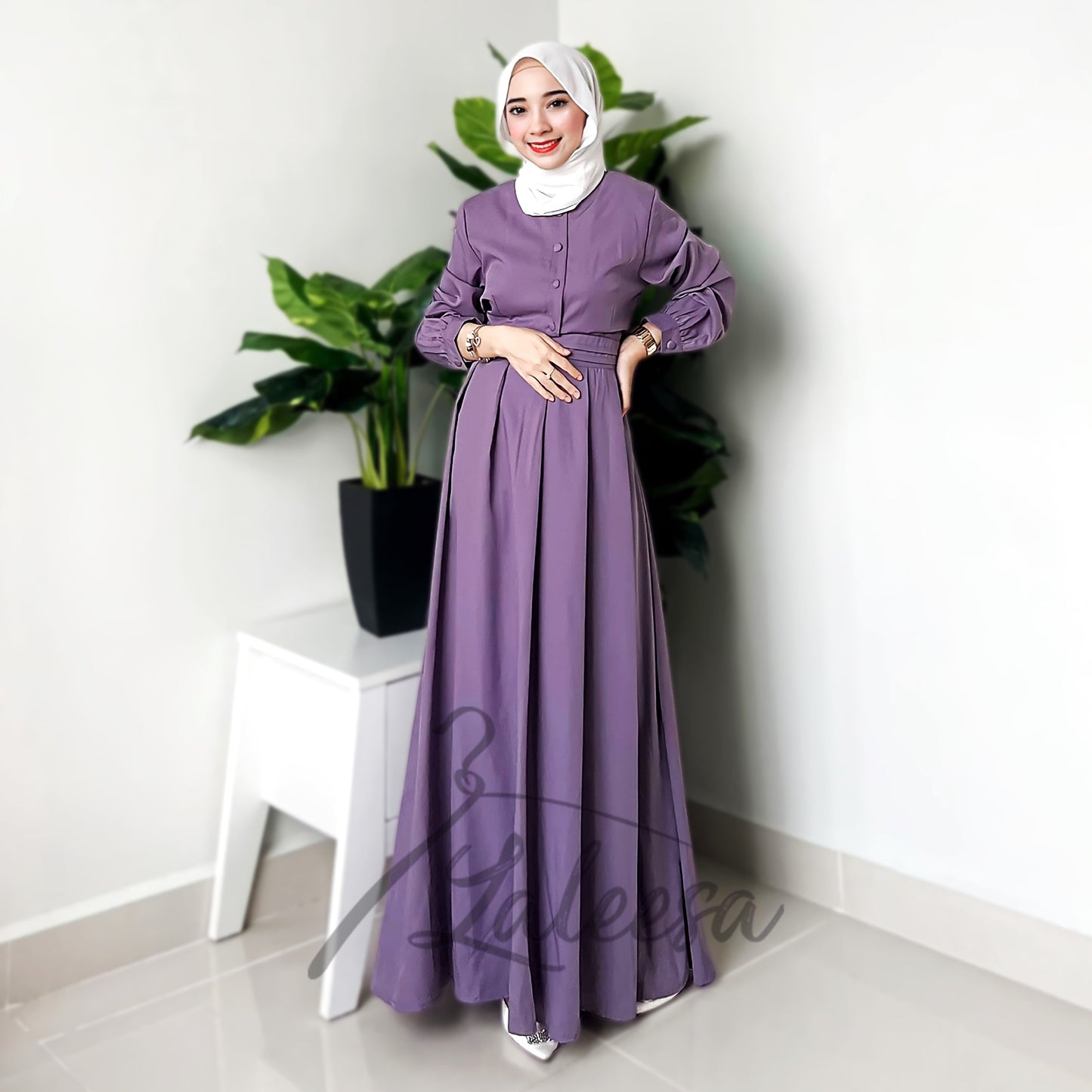 LALEESA DRESS NABILA LD285207 <BF Friendly Series> Dress Muslimah Dress Woman Jubah Muslimah Abaya