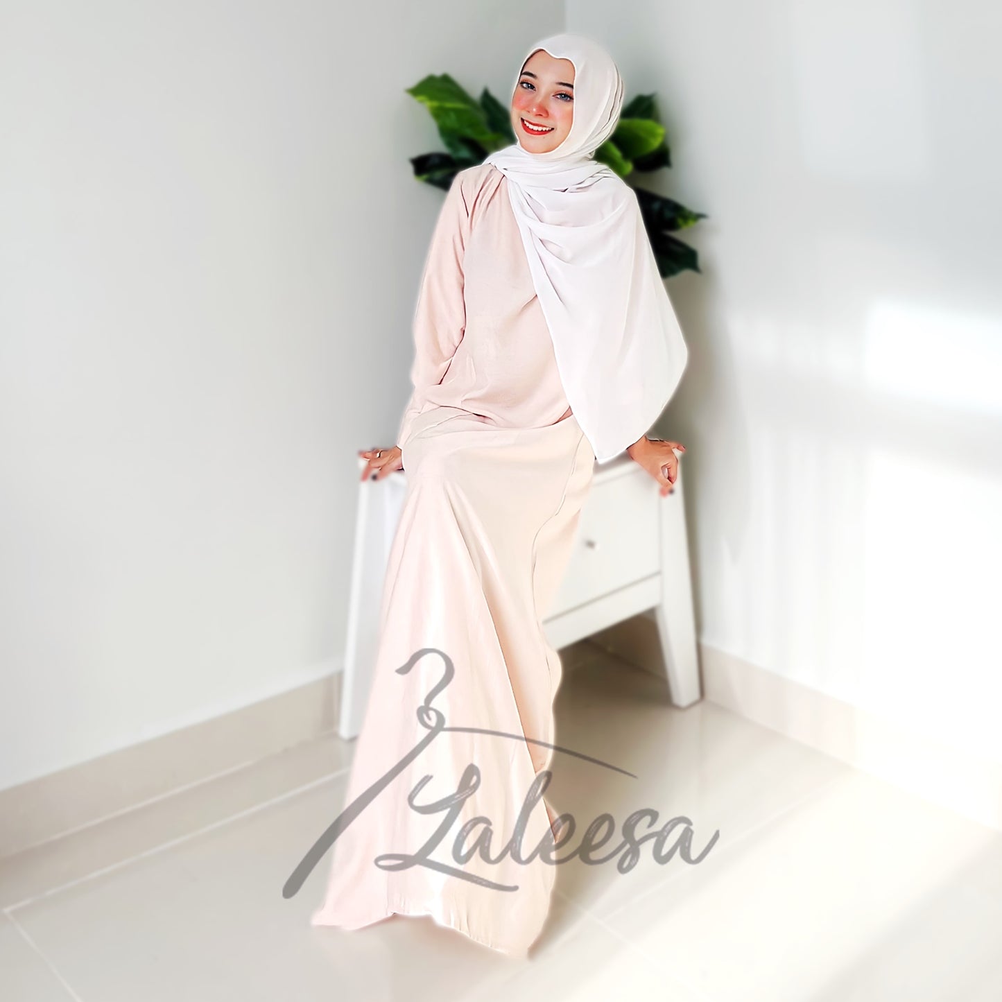 LALEESA DRESS VINTAGE LD221281 Dress Muslimah Dress Woman Jubah Muslimah Jubah Abaya Dress Long Dress