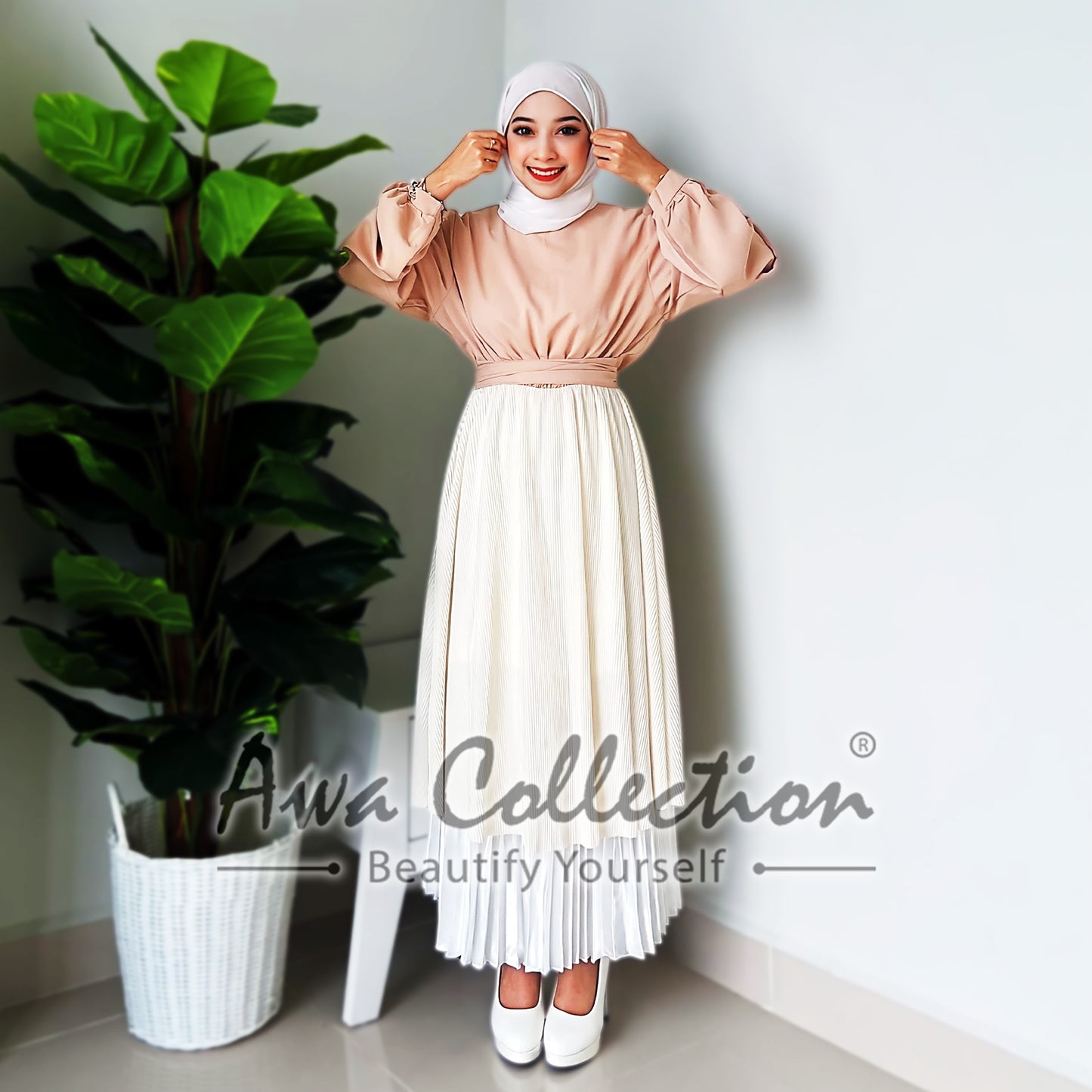 LALEESA Awa Collection DRESS JALA DA120199 Dress Muslimah Dress Woman Jubah Muslimah Abaya Dress