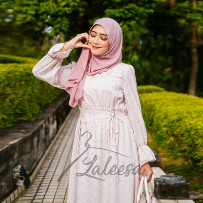 LALEESA DRESS HELENA LD237236 <Cottagecore Series> Dress Muslimah Dress Women Dress Jubah Muslimah Abaya