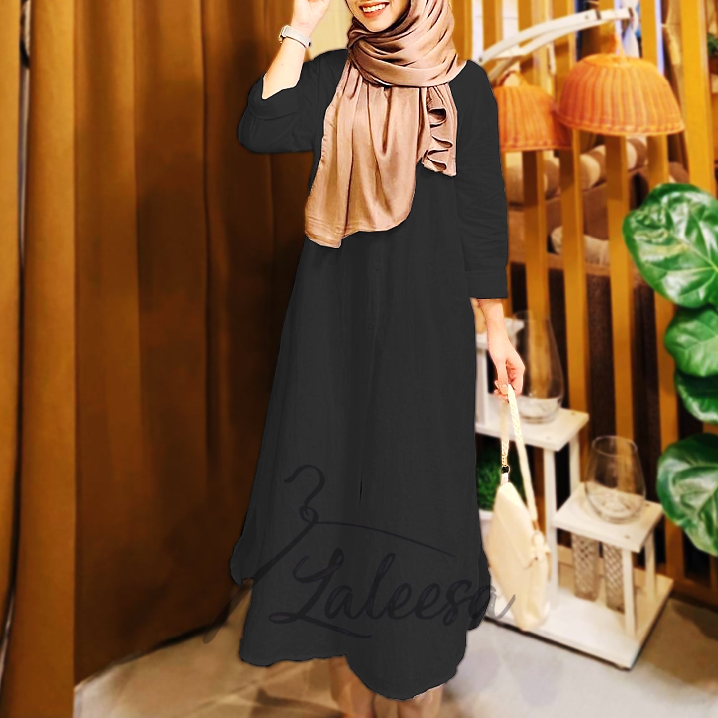 LALEESA DRESS MAHIRA LD266206 <BF Friendly Series> Dress Muslimah Dress Woman Jubah Muslimah Abaya