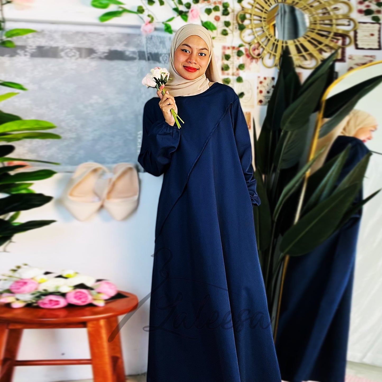 LALEESA DRESS ADEENA LD229239 Dress Muslimah Dress Woman Jubah Muslimah Jubah Abaya Dress Long Dress