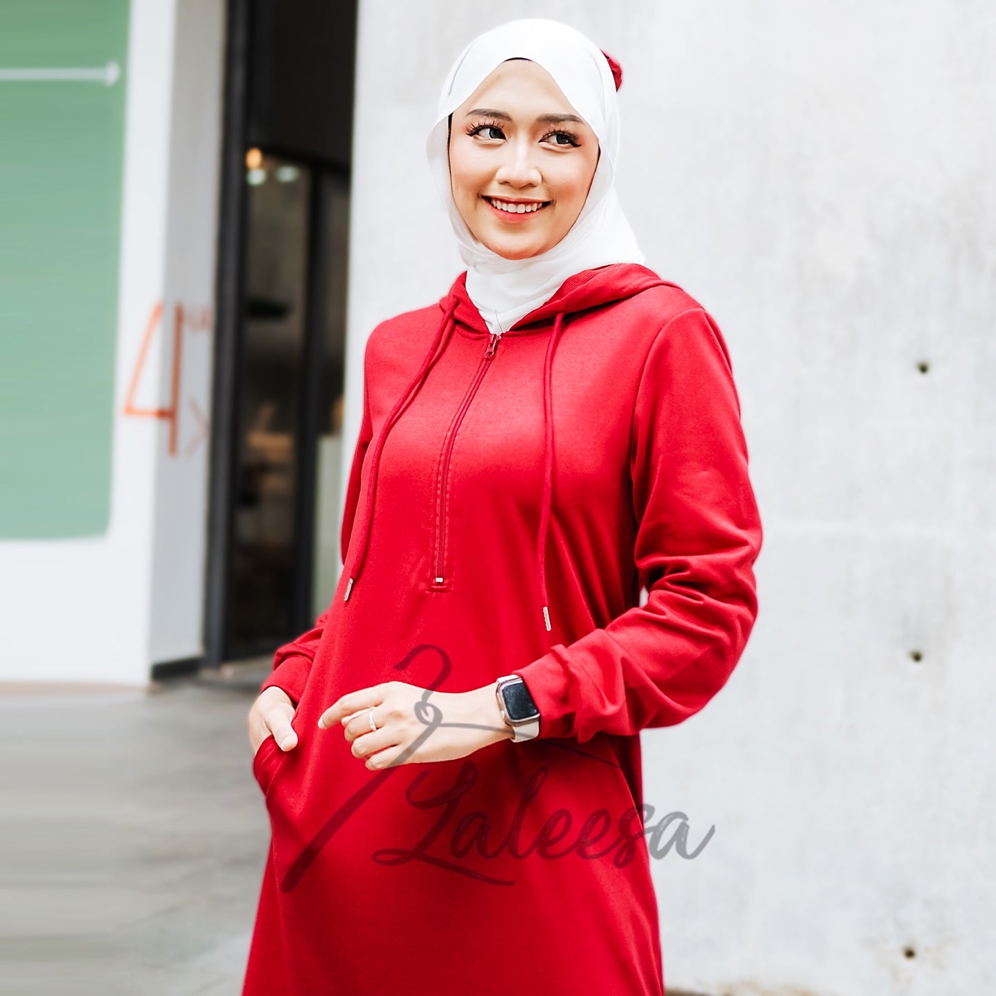 LALEESA DRESS HOODIE FAIDA LD215245 <BF Friendly Series> Dress Muslimah Dress Woman Jubah Muslimah