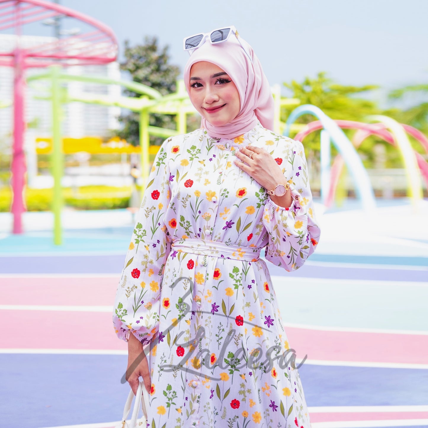 LALEESA DRESS CECILIA LD232181 <Korean Series> Dress Muslimah Dress Woman Jubah Muslimah Abaya Dress