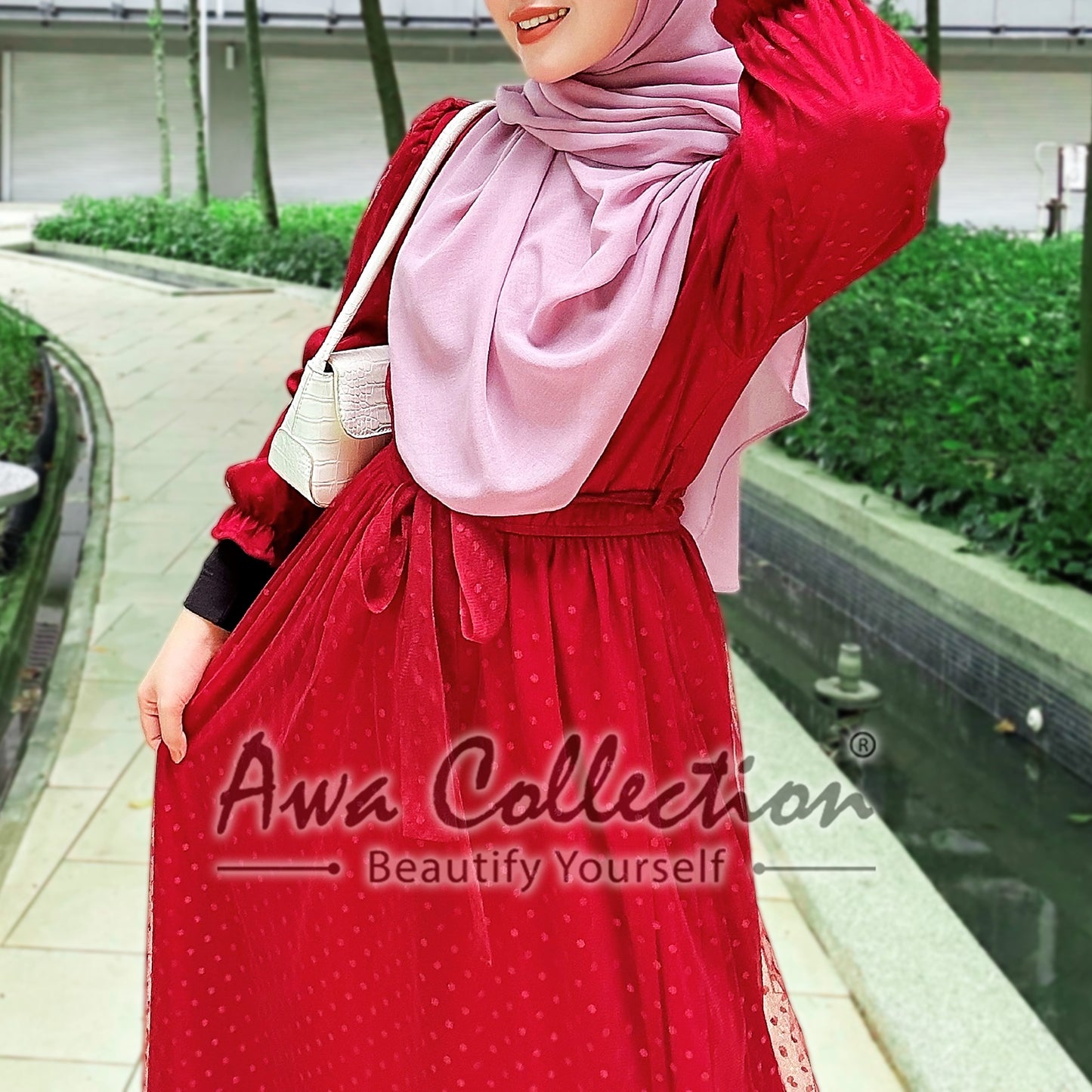 LALEESA Awa Collection DRESS JINA DA109181 Dress Muslimah Dress Women Dress Jubah Muslimah Jubah Abaya Baju Raya 2023