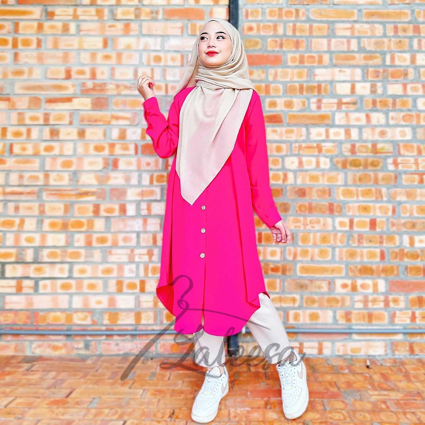 LALEESA BLOUSE NADI TB428628 <BF Friendly Series> Blouse Muslimah Blouse Women Blouse Plus Size Baju Raya 2024