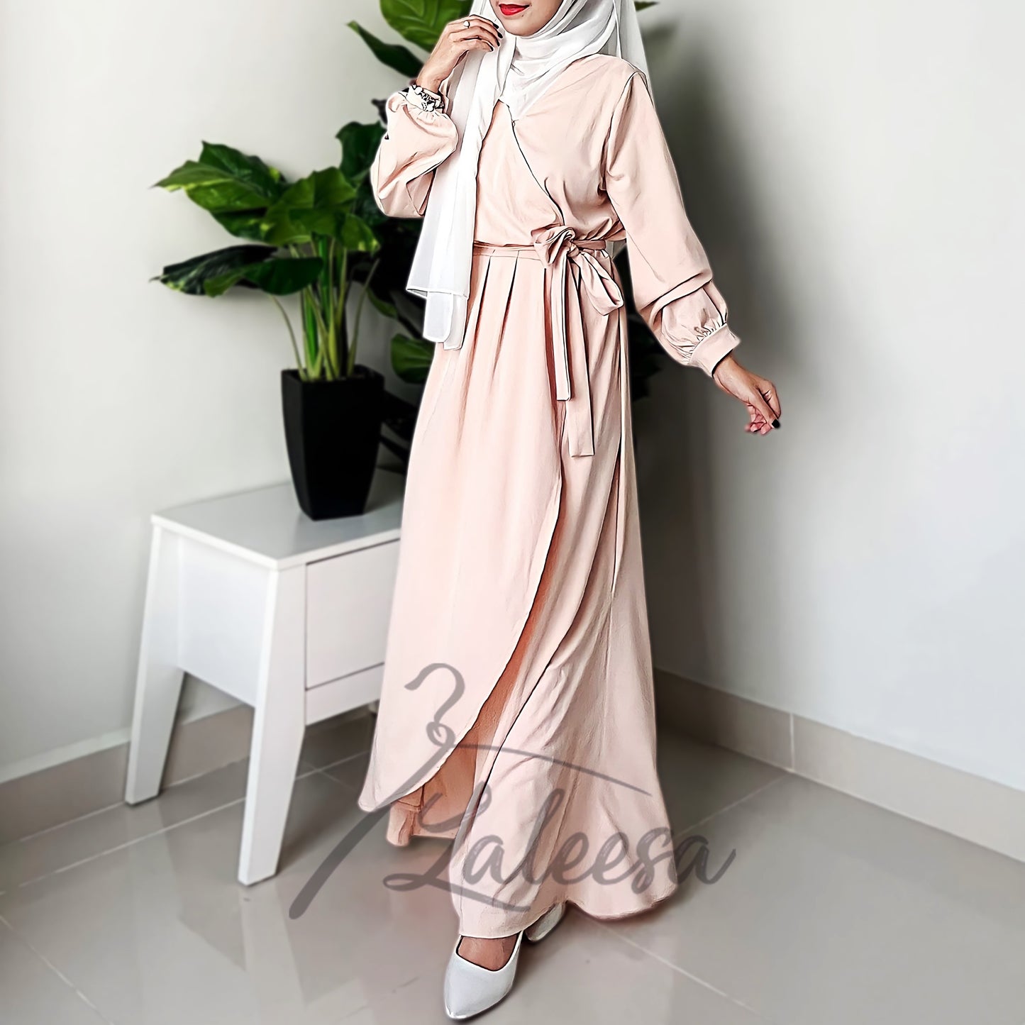 LALEESA DRESS HANA LD273297 Dress Muslimah Dress Woman Jubah Muslimah Jubah Abaya Dress Long Dress