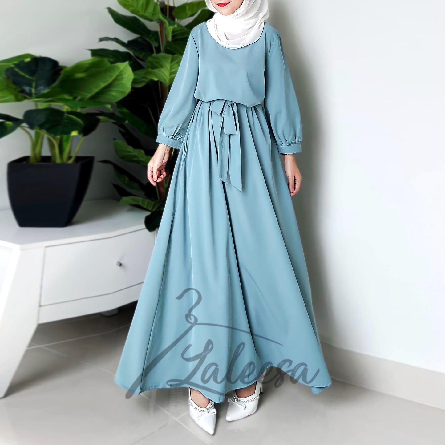 LALEESA DRESS ABEERA LD244246 Dress Muslimah Dress Woman Jubah Muslimah Jubah Abaya Dress Long Dress