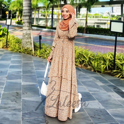 LALEESA DRESS LATIFA LD268286 Dress Muslimah Dress Women Dress Jubah Muslimah Jubah Abaya Dress Plus Size Baju Raya 2024