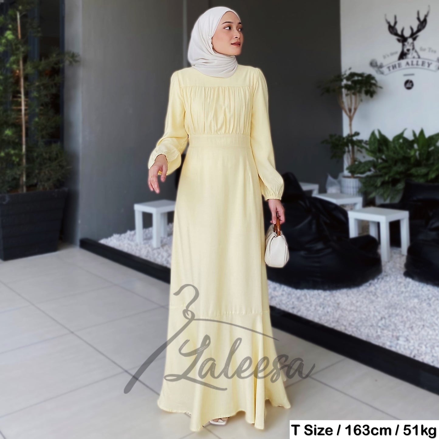 LALEESA DRESS KOREAN LD272288 <Korean Series> Dress Muslimah Dress Woman Jubah Muslimah Abaya Dress