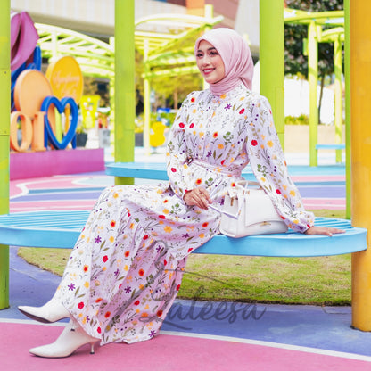 LALEESA DRESS CECILIA LD232181 <Korean Series> Dress Muslimah Dress Woman Jubah Muslimah Abaya Dress