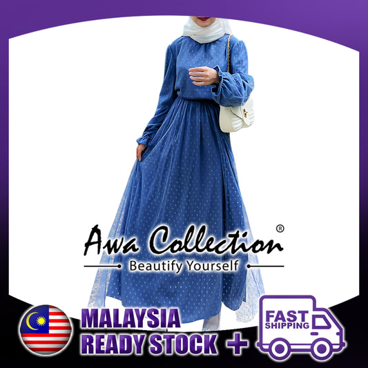LALEESA Awa Collection DRESS JINA DA109181 Dress Muslimah Dress Women Dress Jubah Muslimah Jubah Abaya Baju Raya 2024