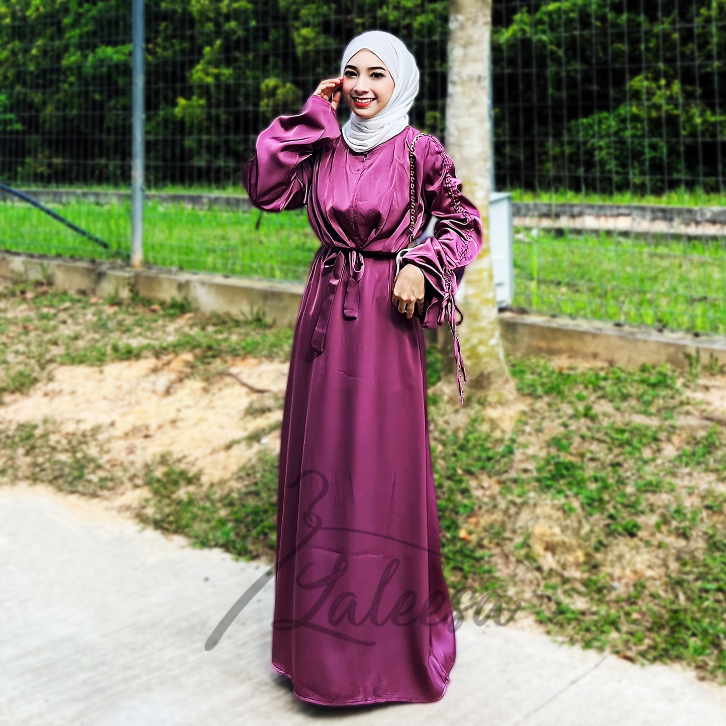 LALEESA DRESS ALIA LD212218 <BF Friendly Series> Dress Muslimah Dress Woman Jubah Muslimah Abaya