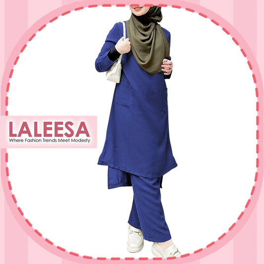 LALEESA (Blouse + Pants) SET DANISH SW837817 <BF Friendly Series> Set Wear Blouse Muslimah Plus Size Baju Raya 2024