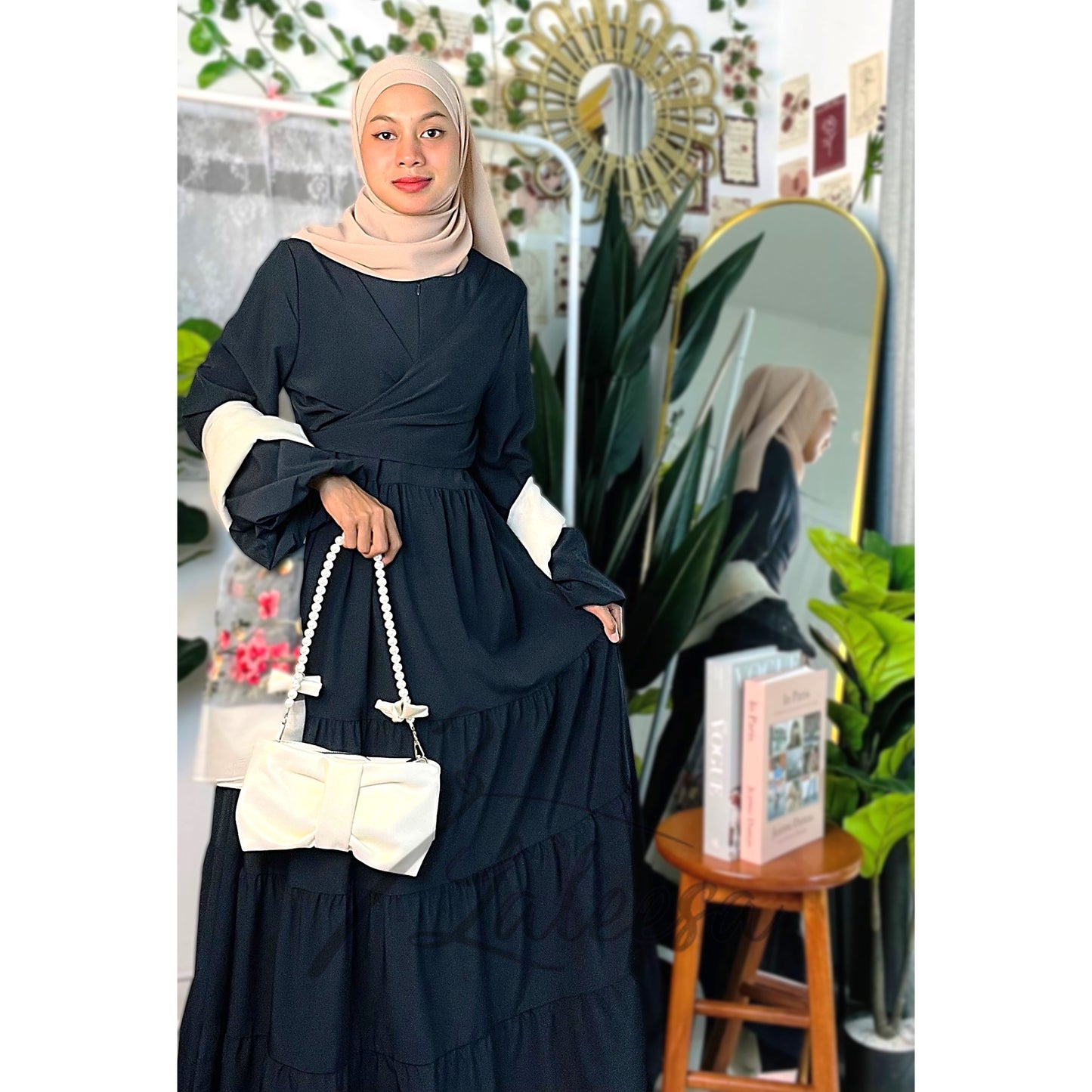 LALEESA DRESS AKILAH LD271279 <BF Friendly Series> Dress Muslimah Dress Woman Jubah Muslimah Abaya