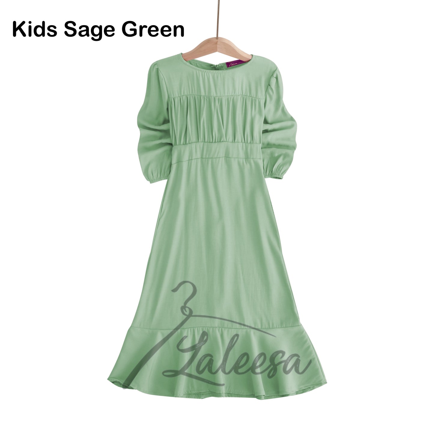 LALEESA DRESS (KIDS) KOREAN LK292299 Korean Style Dress Muslimah Dress Kids Dress Jubah Muslimah Jubah Baju Raya 2024