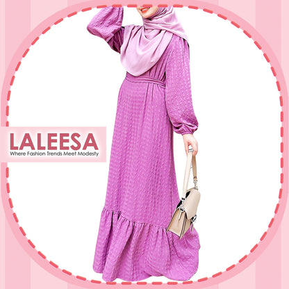 LALEESA Awa Collection DRESS FAHMIDA DA115145 <Ironless Series> (Ironless) Dress Muslimah Jubah