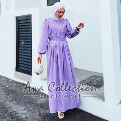 LALEESA Awa Collection DA127162 DRESS SAEEDA Dress Muslimah Dress Women Dress Baju Muslimah Baju Raya 2024