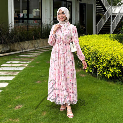 LALEESA DRESS EMILY LD230208 <Korean Series> Dress Muslimah Dress Woman Jubah Muslimah Abaya Dress