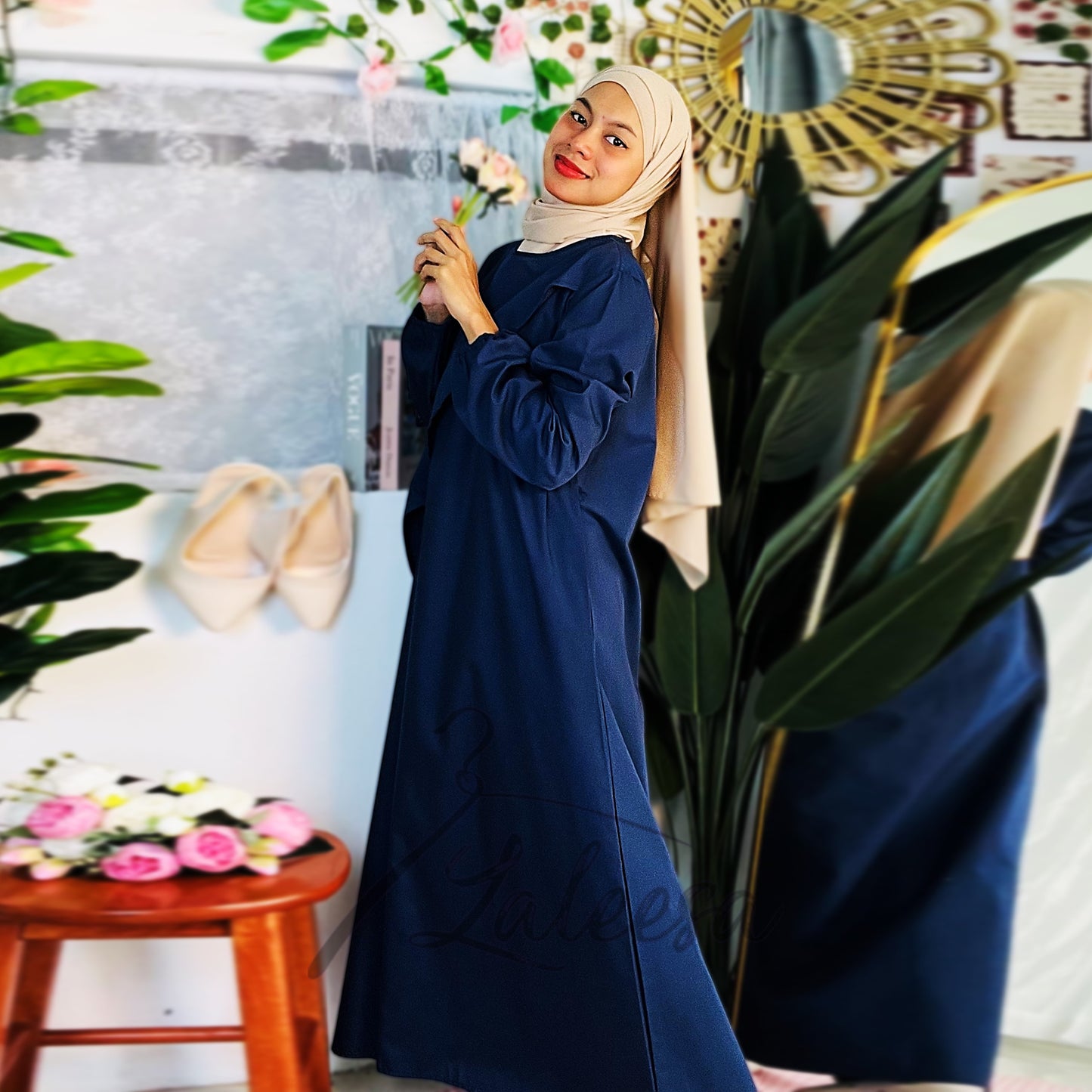 LALEESA DRESS ADEENA LD229239 Dress Muslimah Dress Woman Jubah Muslimah Jubah Abaya Dress Long Dress